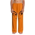 thumbnail image 4 of Boys Orange Anime Face Pants Soft Lounge Pants with Pockets for Kids Teen Boys Casual Joggers Comfy Graphic Sweatpants,Size 11 T, 4 of 9