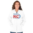 thumbnail image 4 of Charlotte North Carolina Auto Racing Unisex Fleece Graphic Zip Up Hoodie Brisco Brands 5X, 4 of 5