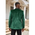 thumbnail image 4 of COOFANDY Men Casual Blazer Velvet Shawl Lapel Jacket One Button Suit Jackets for Dinner Prom Party Wedding, 4 of 6