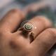 thumbnail image 4 of Anillo de plata Cubic CZ Banda Anillos Ajustable Anillos hechos a mano Joyería, 4 of 7