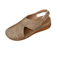 thumbnail image 3 of Closed Toe Sandals Women: Summer Dressy Wedge Sandal - Fisherman Comfortable Hollow Out Sandals, 3 of 9