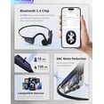 thumbnail image 5 of Bone Conduction Headphones, Open Ear Bluetooth 5.4 Wireless Sports Earphones, IPX6 Sweatproof , 18H Playtime, 27g Lightweight, ENC Noise Cancellation, for Running Cycling Gym Workout, 5 of 10