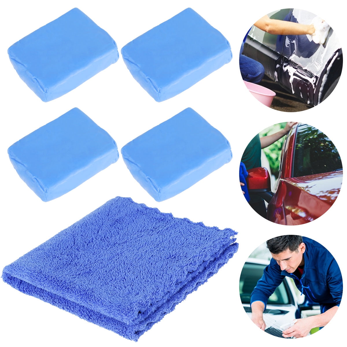 Detailing 30*31cm Car Cleaning Towel Magic Clay Cloth Microfiiber