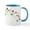 White/Blue Inside, variant on CafePress - Spring Flowers Mug - 11 oz Ceramic Mug - Novelty Coffee Tea Cup