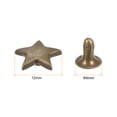thumbnail image 2 of 200 Sets Leather Rivets Star Studs for Clothing 12mm with Punch, Bronze, 2 of 4