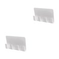 thumbnail image 3 of stanreset 2Pcs Practical Wall Phone Holder Socket Charging Box Shelf Bracket Stand Holder White 2Set, 3 of 6