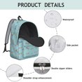 thumbnail image 4 of Game Controller Blue Pattern Backpack for School, Cute School Bag with Adjustable Shoulder Straps and Padded Back, 15.7"x11.8"x5.5", 4 of 5