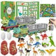 thumbnail image 5 of Calendario de Adviento de Navidad Nuevo libro de dinosaurios Caja sorpresa Coche de juguete Tyrannosaurus Tubo telescópico Triceratops Caja sorpresa de juguete de dinosaurio, 5 of 5