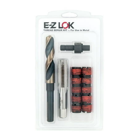 

E-Z LOK EZ-450-8 Threaded Inserts for Metal; M8-1.25 Installation Kit Steel Black Oxide