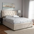 thumbnail image 6 of Baxton Studio Aurelie Modern and Contemporary Fabric Upholstered Storage Bed, Multiple Colors, Multiple Sizes, 6 of 27
