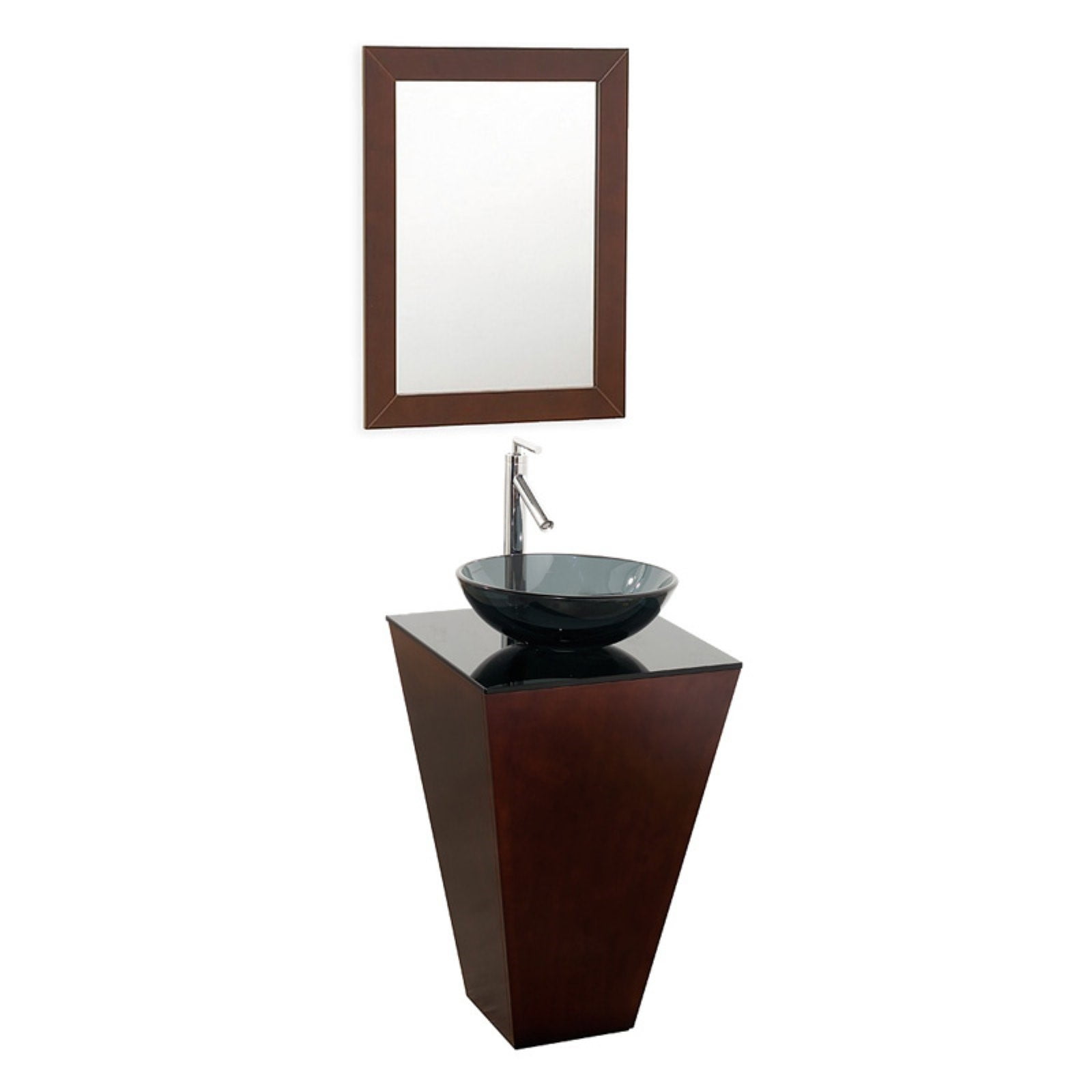 Wyndham Collection Esprit 20 inch Pedestal Bathroom Vanity in Espresso