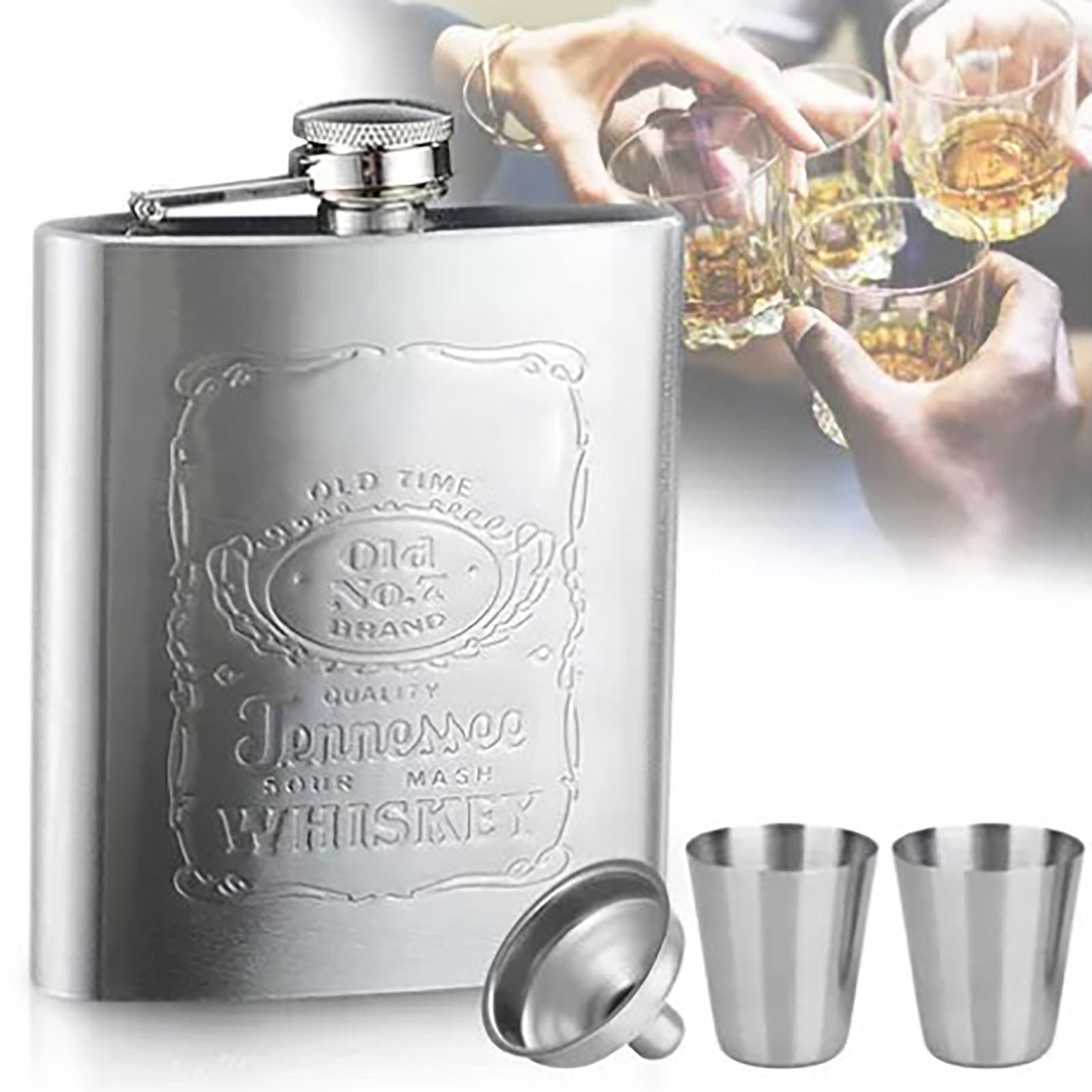 Whisky Flagon Portable Subliation Stainless Steel Hip Flask For North British North Of Scotland North Port Brechin - Hip Flasks And Subliation Hip Flask Price