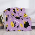 thumbnail image 3 of Balery Cute Halloween Manta de Franela con Dibujo, Lujo Ultra Suave y Cálido, Antipelusa y Resistente a las Arrugas para Cama, Sofá, Camping -50"x40", 3 of 6