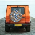 thumbnail image 2 of Daiia Colorful Butterfly1 Tire Covers , Travel Trailer Camper Truck SUV Motorhome Waterproof Wheel Cover, Sun Rain Snow Protector-14 inch, 2 of 9