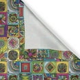 thumbnail image 4 of Ambesonne Abstract Valance Pack of 2, Grid Geometric Squares, 54"X12", Multicolor, 4 of 5