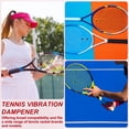 thumbnail image 6 of Uxcell Tennis Dampener, TaiChi Pattern Silicone Tennis Racket Dampeners Racket Shock Absorber to Reduce Vibration Soft Cute Fit for (Players/Universal Fit for All Racquets) 6Pcs & Red, 6 of 7