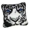 thumbnail image 3 of Los kits de alfombras con ganchos plegables con patrón de animales incluyen: ganchos plegables, tarjeta de color, pre Tigre blanco, 3 of 9