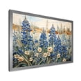 thumbnail image 2 of Designart "Mystical Blue Bonnets Grasslands I" Blue Bonnets Picture Framed Wall Decor, 2 of 5