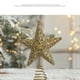thumbnail image 4 of Adorno para árbol de Navidad con forma de estrella, estrella de metal con purpurina dorada, para árbol de Navidad de tamaño general, 4 of 5