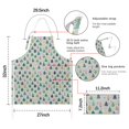 thumbnail image 7 of Gray Christmas Tree Apron-Garden Aprons for Women with Pockets-Cotton Linen Waterproof Kitchen Cooking Gardening Aprons Adjustable for Kitchen,Cooking,BBQ and Salon 32"x27", 7 of 7