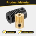 thumbnail image 4 of Worm Gear Set 0.5 Module 15:1 Reduction Rate(Gear-3mm Bore, Rod 4mm Bore), 4 of 6