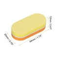 thumbnail image 2 of Uxcell 40pcs Nail Buffers 100/180 Grit Mini Nail Sanding Blocks Set Orange Yellow, 2 of 7