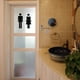 thumbnail image 3 of Xihbxyly Pegatina Divertida para Espejo de Baño, Elegantes Calcomanías Acrílicas, Decoración de Pared Moderna para Hacer Tú Mismo, Letrero para La Entrada Del Baño, Fácil Instalación, Uso Versátil, 2, 3 of 3