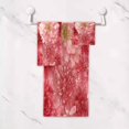 thumbnail image 5 of 3 Piece Bath Towels Set Bath Towel, Hand Towel and Face Towel for Bathroom, Gym, Hotel Red Watercolor Flowers, 5 of 8