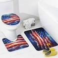 thumbnail image 4 of Independence Day Of The United States Flag 4 Piece Shower Curtain Sets, with Non-Slip Rugs, Toilet Lid Cover And Bath Mat, for Bathroom Decor Set, 4 of 8