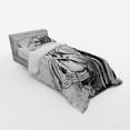 thumbnail image 3 of Ambesonne Cartoon Bedding Set 4 Pcs, Adventure, Queen, Black White, 3 of 3