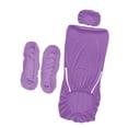 thumbnail image 2 of Luzkey Office Chair Cover Set with Headrest Armrest Cover Stretch Protective Desk Computer Chair Slipcovers Washable for Office Home Purple, 2 of 8