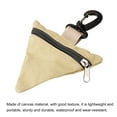 thumbnail image 3 of Uxcell Coin Purse Outdoor Triangle Wrist Bag Small Changes Wallet Case, Khaki, 3 of 5