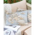 thumbnail image 6 of Coastal Throw Pillow Cover 20 x 30 Inch Decorative Pillow Cover Beach Summer Nautical Starfish Coral Lumbar Pillowcase Seasonal Rectangle Cushion Case for Couch Sofa Bed Living Room, 6 of 7