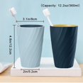 thumbnail image 2 of Pack Bathroom Tumblers Unbreakable Soft Durable Bathroom Cup Toothbrush Holder (Light Blue & Dark Blue), 2 of 5