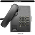 thumbnail image 5 of Corded Telephone Basic Landline Phone for Seniors Analog Home Phone with Hold Redial Corded Small Desk Wall Telephone, 5 of 8