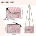 thumbnail image 6 of KUIFORTI White Cat Leather Crossbody Bag Casual Functional Cell Phone Women's Shoulder Handbags Portability Purse Shoulder Bags with Chain Strap for Camping Parties, 6 of 6