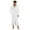A03-White, variant on TOWED22 Mens Bathrobe, Soft Plush Long Fleece Robe, Full Length, Comfy Nightdress(A03-Grey,M)