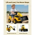 thumbnail image 3 of VEVOR Ride On Toddler Car, Ride on Excavator Car for Toddler 19 to 36 Months, Excavator Bulldozer Digger Toy with Under-seat Storage & Music, 55 lbs Load Capacity, Foot-to-Floor Walker for Kid, 3 of 9