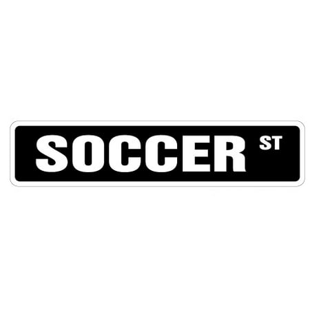 Player Street Sign - SOCCER Street Sign soccer team player ball signs | Indoor/Outdoor | 24