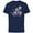 Navy, variant on Disney Minnie Mouse Spring Flowers Botanical Floral Garden - Short Sleeve Cotton T-Shirt for Adults - Customized-Black