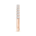 thumbnail image 4 of ANGARA Lab Grown Half Eternity Diamond Wedding Ring for Women in 14K Rose Gold (Size-2mm| Color-F-G| Clarity-VS) | April Birthstone, Anniversary, Jewelry Gift for Women | Lab-Grown Diamond Ring, 4 of 8