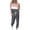 Dark Gray, variant on 2 Piece Sets for Women Shorts Casual Older Two Piece Sets for Women Fall Pants Women'S Round Neck Long Sleeve Top   Pants Color Blocking Home Sports Casual Yoga Suit