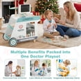 thumbnail image 6 of Costway Wooden Doctor Playset with Cart Toy Accessories for Toddlers Green, 6 of 10