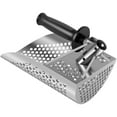 thumbnail image 2 of Sand Scoop 304 Stainless Steel Beach Metal Detector Scoop with Detachable Handle Sturdy Digging Sifting Shovel Beach Treasure Hunting Scoop for Beach Treasure Finding  (Silver ), 2 of 10