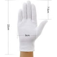 thumbnail image 3 of Apuakthei 3 pares de guantes de algodón Guantes de punto de algodón Guantes de humedad Talla M Blanco, 3 of 3