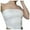 White, variant on Ladies' able And Temperament Splicing Strip Tapered Swing Strapless Vest Tank Top Suspender Womens Casual Tank