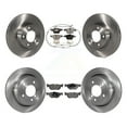 thumbnail image 1 of Transit Auto Front Rear Disc Brake Rotors and Semi-Metallic Pads Kit for Car BMW 328i xDrive X1 328xi K8F-101357, 1 of 11