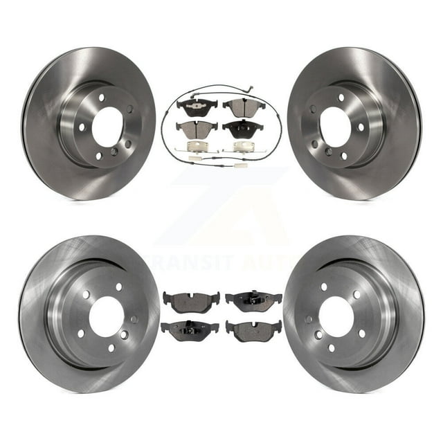 Transit Auto Front Rear Disc Brake Rotors and Semi-Metallic Pads Kit for Car BMW 328i xDrive X1 328xi K8F-101357