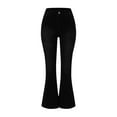 thumbnail image 2 of Charmgo Womens Jeans Clearance, Women's Fashion Flare Casual Solid Color Jeans Flare Jeans for Women, High Waisted Jeans for Women Black, 2 of 5