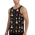 thumbnail image 2 of Logiee Christmas Tree and Gold Socks Print Men's Workout Tank Top,Quick Dry Workout Tank Top,Gym Muscle Tee,Fitness Bodybuilding Sleeveless T Shirt-Medium, 2 of 7